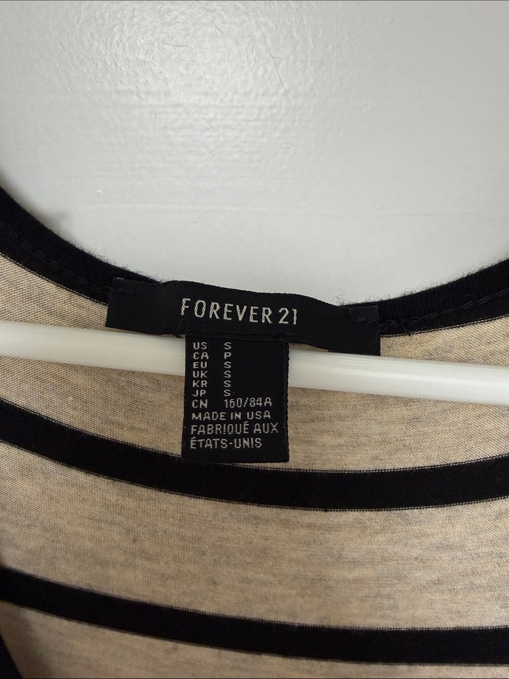 Forever 21 Beige and Black Striped High-Low Maxi Dress - Picture 2 of 4